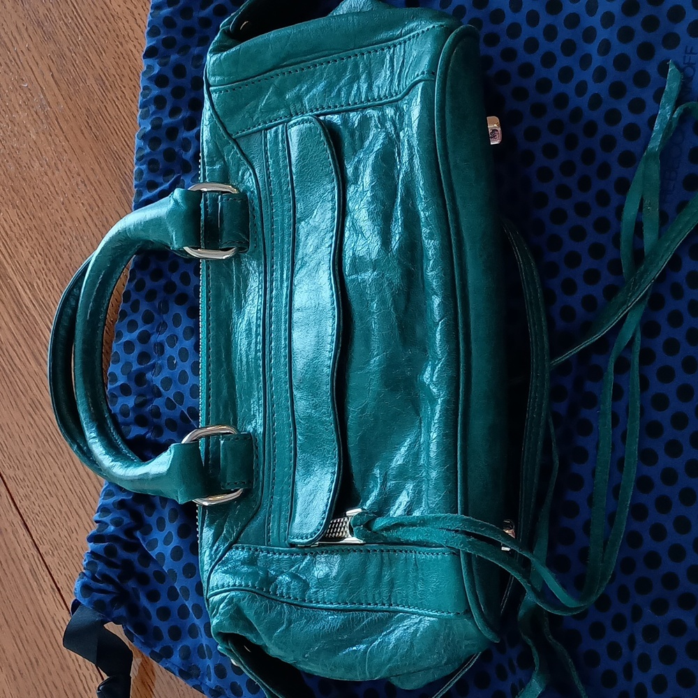 Distresssed Teal Leather  Rebecca Minkoff Mini Mini Crossbody MAB